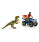 Schleich 41466 Flucht auf Quad vor Velociraptor