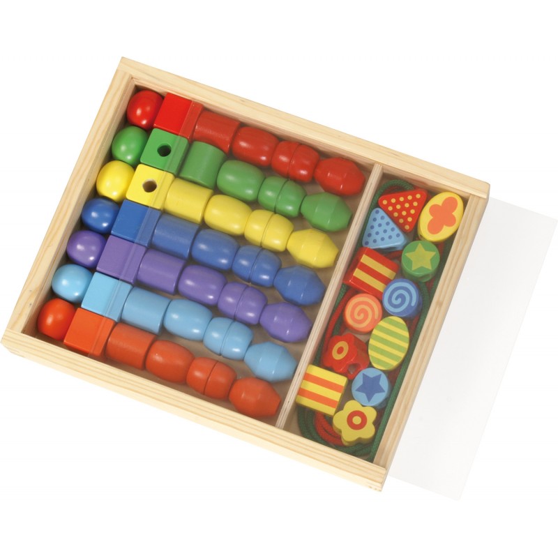 Lena - Holzspielzeug - Super Beads Holzfädelperlen