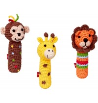 Die Spiegelburg - Baby Glück - Minirassel, Affe, Giraffe, Löwe