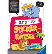 Erstes Lesen Sticker-Rätsel ( Ravensburger Kinderbuch Lernen Lachen Selbermachen