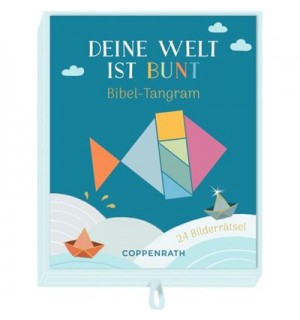 Coppenrath Verlag - Deine Welt ist bunt - Bibel-Tangram, Schachtelspiel
