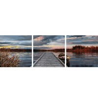 Schipper Arts & Crafts - Meisterklasse Triptychon - Sonnenaufgang am See