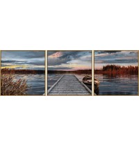 Schipper Arts & Crafts - Meisterklasse Triptychon - Sonnenaufgang am See