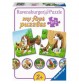 Ravensburger Spiel - my first Puzzles - Tierfamilien auf dem Bauernhof 9x2 Teile