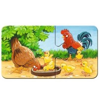 Ravensburger Spiel - my first Puzzles - Tierfamilien auf dem Bauernhof 9x2 Teile