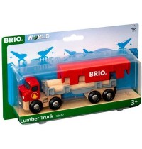 BRIO Bahn - Holztransporter mit Magnetladung