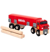 BRIO Bahn - Holztransporter mit Magnetladung