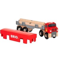 BRIO Bahn - Holztransporter mit Magnetladung