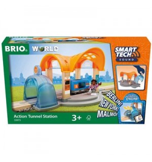 BRIO Bahn - Smart Tech Sound Bahnhof mit Action Tunnel