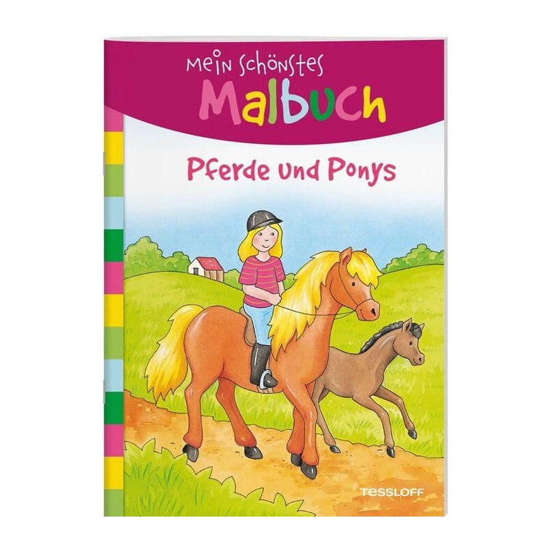 Mein schönstes Malbuch. Pferd