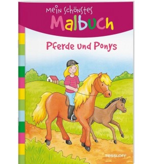 Mein schönstes Malbuch. Pferd