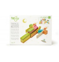 Tegu - Magnetisches Holzset farbig 24 Teile