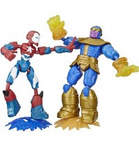 Hasbro - Marvel Avengers Bend And Flex Iron Patriot vs. Thanos Figuren