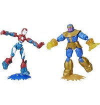 Hasbro - Marvel Avengers Bend And Flex Iron Patriot vs. Thanos Figuren