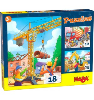 HABA® - Puzzles Baustellenfahrzeuge