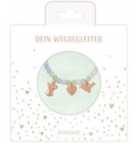 Coppenrath Verlag - Armband mit Halbedelstein-Perlen und drei Anhängern