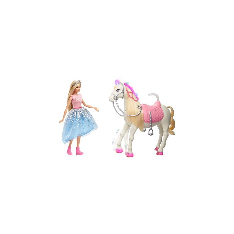 Barbie GML79 GYK64  Prinzessinnen Abenteuer Tanzendes Pferd  Puppe Mädchen Spiel 