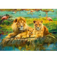 Löwen in der Savanne 