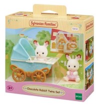 Sylvanian Families - Schokoladenhasen Zwillinge mit Kinderwagen