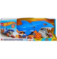 Mattel - Hot Wheels® Hungriger Hai-Transporter für bis zu 5 Spielzeugautos