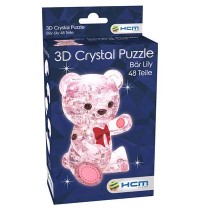 HCM Kinzel - Crystal Puzzle - Bär Lily Rosa