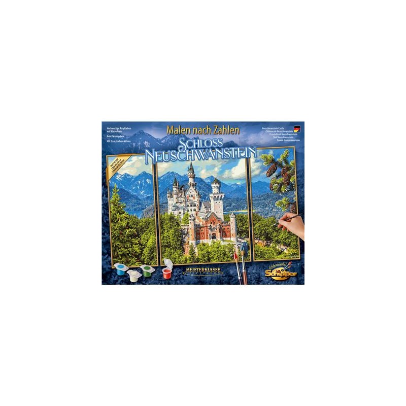 Schipper Arts & Crafts - Triptychon - Schloss Neuschwanstein