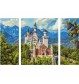 Schipper Arts & Crafts - Triptychon - Schloss Neuschwanstein