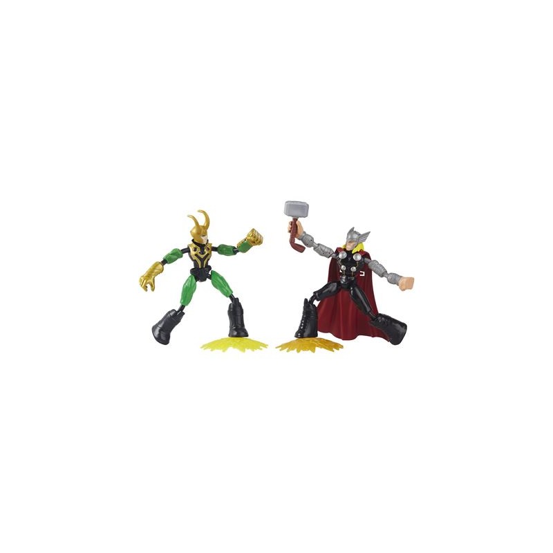 Hasbro - Marvel Avengers Bend and Flex Thor gegen Loki