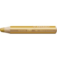 STABILO woody Farbstift gold Buntstift, Wasserfarbe & Wachsmalkreide - STABILO woody 3 in 1 - 5er Pack - gold