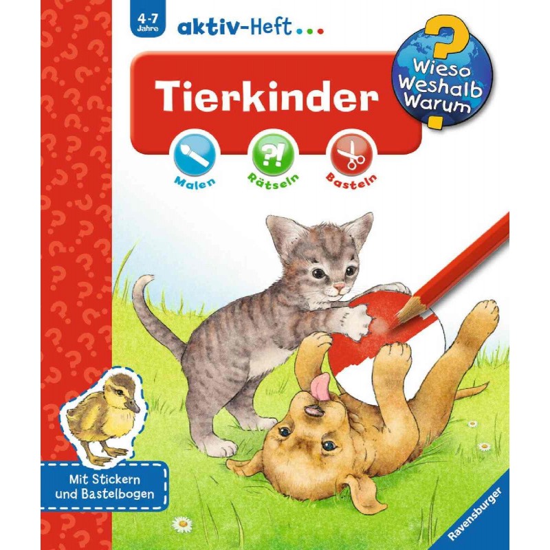 Ravensburger Buch - Wieso? Weshalb? Warum? - aktiv Heft - Tierkinder