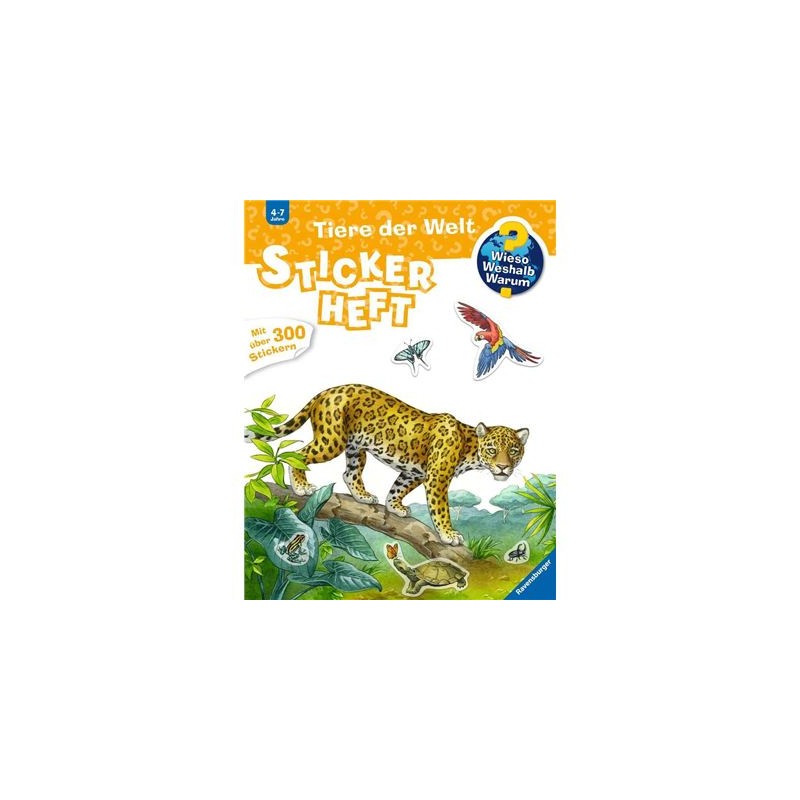 Ravensburger Buch - Wieso? Weshalb? Warum? - Stickerheft - Tiere der Welt