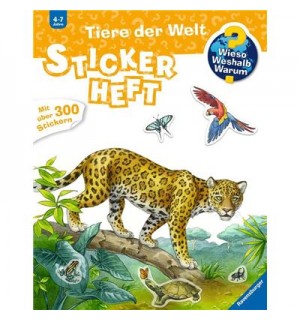 Ravensburger Buch - Wieso? Weshalb? Warum? - Stickerheft - Tiere der Welt