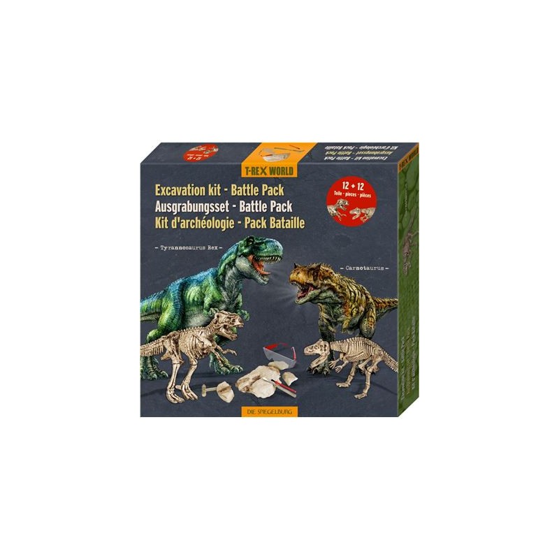 Die Spiegelburg - T-RexWorld - Ausgrabungsset Battle Pack - T-Rex und Carnotaurus