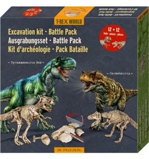 Die Spiegelburg - T-RexWorld - Ausgrabungsset Battle Pack - T-Rex und Carnotaurus