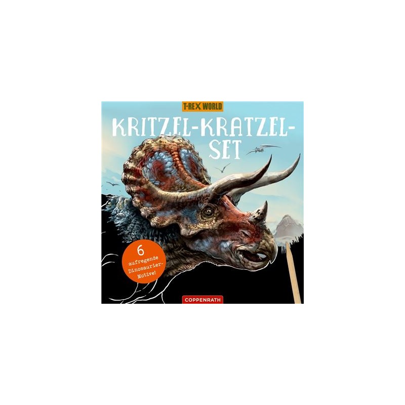 Coppenrath Verlag - T-RexWorld - Kritzel-Kratzel-Set