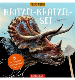 Coppenrath Verlag - T-RexWorld - Kritzel-Kratzel-Set