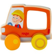 HABA® - Schiebefigur Müllauto