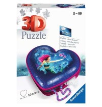 Ravensburger - 3D Puzzle - Herzschatulle - Bezaubernde Meerjungfrauen