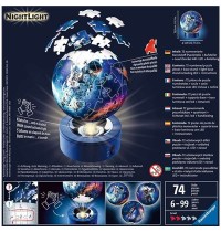 Ravensburger - 3D Puzzle-Ball - Nachtlicht - Astronauten im Weltall