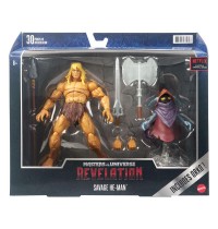 MOTU Revelation 2022 Savage Masters of the Universe: Revelation Masterverse Actionfiguren 2022 Deluxe Savage He-Man & Orko 18 cm