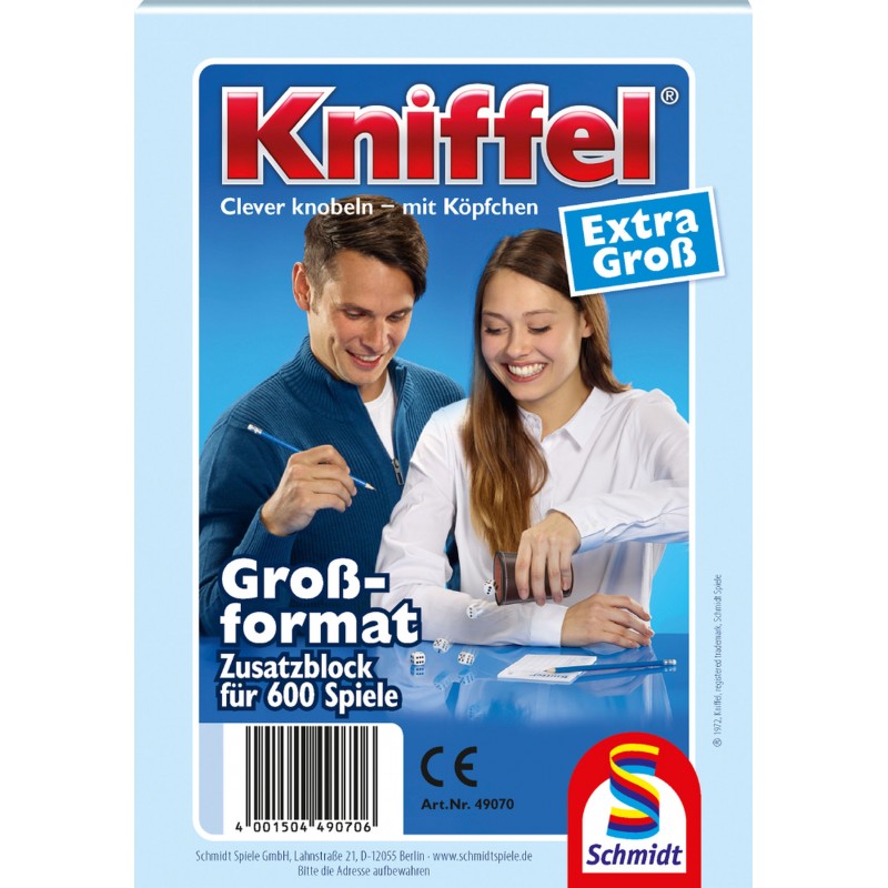 Schmidt Spiele - Kniffel - Großer Kniffelblock
