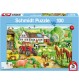 Schmidt Spiele - Puzzle - Fröhlicher Bauernhof, 100 Teile