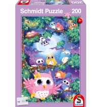 Schmidt Spiele - Puzzle - Im Eulenwald, 200 Teile