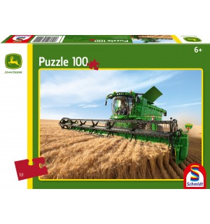 Schmidt Spiele - Puzzle - John Deere - Mähdrescher S690, 100 Teile