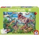 Schmidt Spiele - Puzzle - Bei den Dinosauriern, 60 Teile