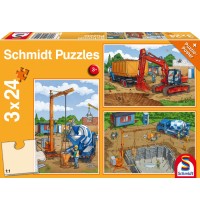 Schmidt Spiele - Auf der Baustelle, 24 Teile