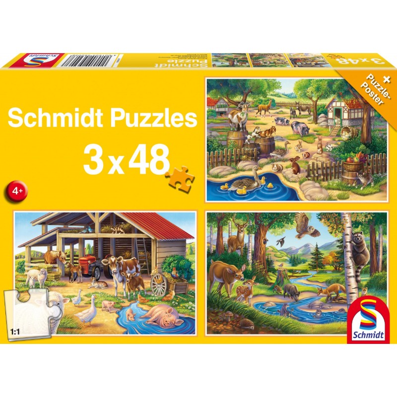 Schmidt Spiele - Alle meine Lieblingstiere, 48 Teile