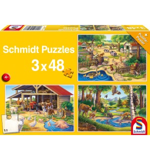 Schmidt Spiele - Alle meine Lieblingstiere, 48 Teile