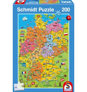 Schmidt Spiele - Puzzle - Deutschlandkarte mit Bildern