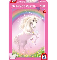 Schmidt Spiele - Puzzle - Rosa Einhorn, 150 Teile